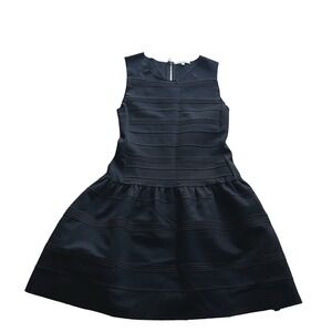 Maje Madison Stretch Crepe Jersey Mini Dress Black Size 2 Fit & Flare‎